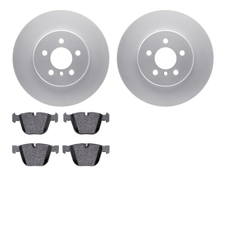DYNAMIC FRICTION CO 4502-31224, Geospec Rotors with 5000 Advanced Brake Pads, Silver 4502-31224